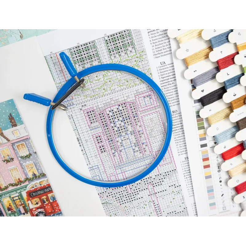 Набор для вышивания крестиком "Лондонская зима" 19x27 см SLETIL9983