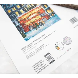 Cross stitch kit "London Christmas" 19 x 27 cm SLETIL9982