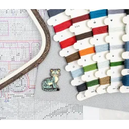 Набор для вышивания крестом "Рождественский Лондон" 19 x 27 см SLETIL9982