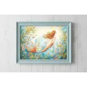 Cross stitch kit "Mermaid Dreams" 36 x 27 cm SLETIL9981