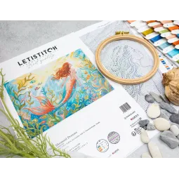 Cross stitch kit "Mermaid Dreams" 36 x 27 cm SLETIL9981