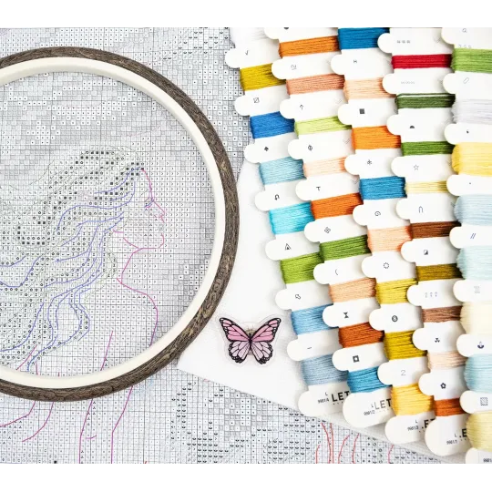 Cross stitch kit "Mermaid Dreams" 36 x 27 cm SLETIL9981