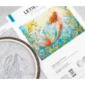 Kit point de croix "Rêves de sirène" 36 x 27 cm SLETIL9981