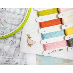 Cross stitch kit "Easter Sampler" 40 x 19 cm SLETIL9980