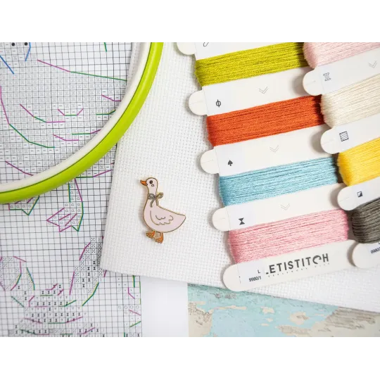 Kreuzstich-Set "Oster-Sampler" 40 x 19 cm SLETIL9980