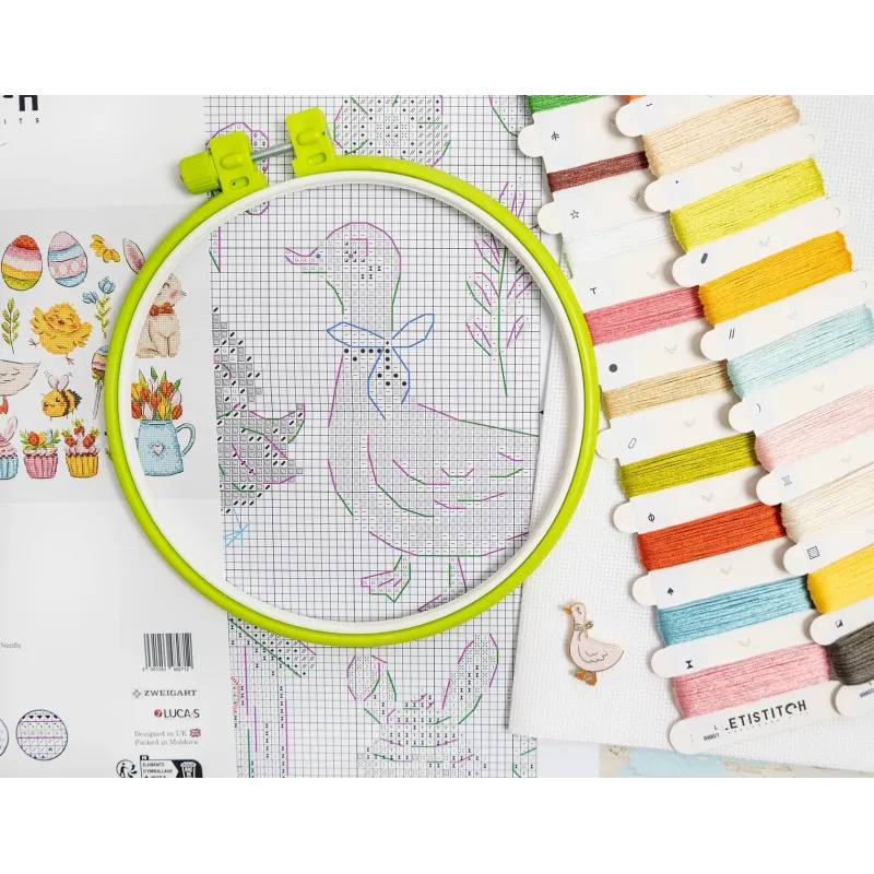 Siuvinėjimo kryželiu rinkinys "Velykų raštas" 40 x 19 cm SLETIL9980