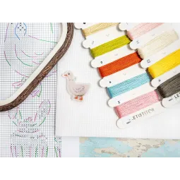 Kreuzstich-Set "Oster-Sampler" 40 x 19 cm SLETIL9980