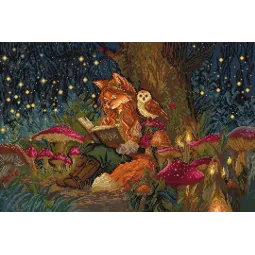 Kreuzstich-Set "Verzauberter Hain" 43 x 29 cm SLETIL9979