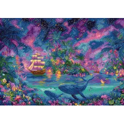 Cross stitch kit "Celestial Isles" 43 x 31 cm SLETIL9978