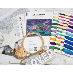 Cross stitch kit "Celestial Isles" 43 x 31 cm SLETIL9978