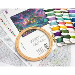 Набор для вышивания крестом "Небесные острова" 43 x 31 см SLETIL9978