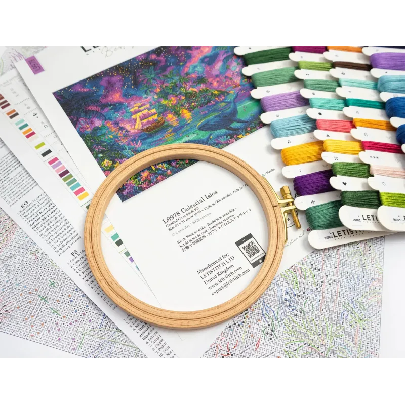 Набор для вышивания крестом "Небесные острова" 43 x 31 см SLETIL9978
