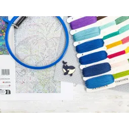 Kreuzstich-Set "Himmlische Inseln" 43 x 31 cm SLETIL9978