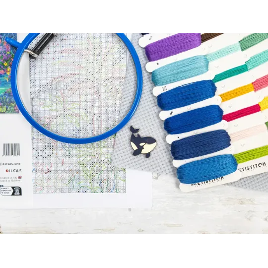 Kreuzstich-Set "Himmlische Inseln" 43 x 31 cm SLETIL9978
