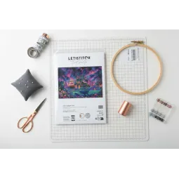 Cross stitch kit "Celestial Isles" 43 x 31 cm SLETIL9978