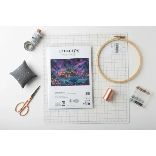 Cross stitch kit "Celestial Isles" 43 x 31 cm SLETIL9978