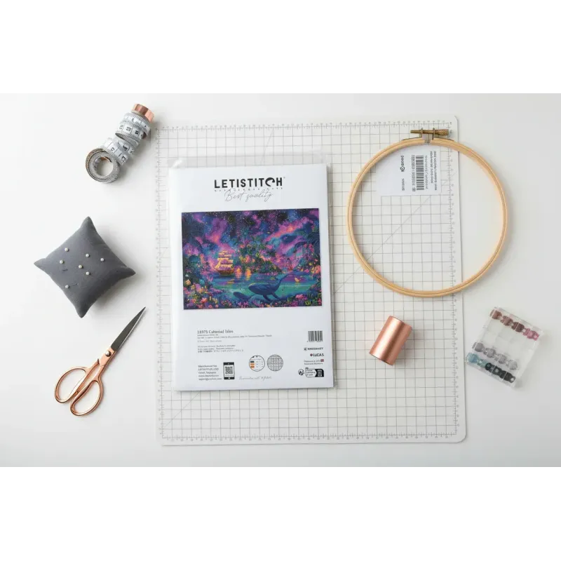 Cross stitch kit "Celestial Isles" 43 x 31 cm SLETIL9978