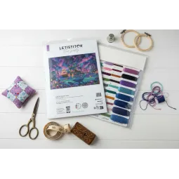 Cross stitch kit "Celestial Isles" 43 x 31 cm SLETIL9978