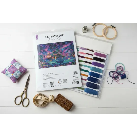 Cross stitch kit "Celestial Isles" 43 x 31 cm SLETIL9978