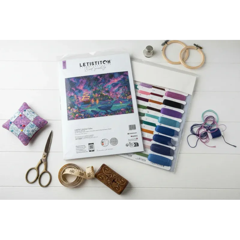 Cross stitch kit "Celestial Isles" 43 x 31 cm SLETIL9978