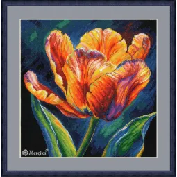 Kit de point de croix "Éveil printanier. Vibrance" 27 x 27 cm SK299
