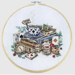 Cross-stitch kit "The mad tea party" 18х17 cm  AAH-320