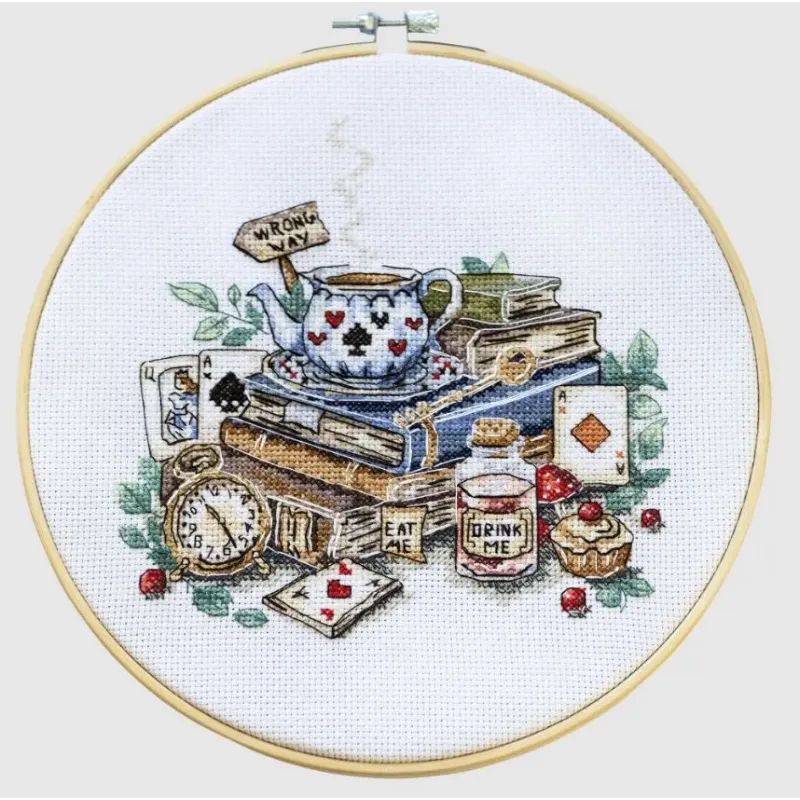 Cross-stitch kit "The mad tea party" 18х17 cm  AAH-320