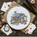 Cross-stitch kit "The mad tea party" 18х17 cm  AAH-320