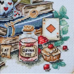 Cross-stitch kit "The mad tea party" 18х17 cm  AAH-320