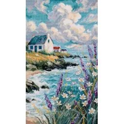 Siuvinėjimo kryželiu rinkinys "Kai jūra yra svajonė" 23 x 40 cm AAH-318