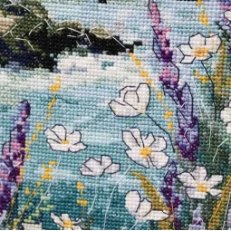 Siuvinėjimo kryželiu rinkinys "Kai jūra yra svajonė" 23 x 40 cm AAH-318