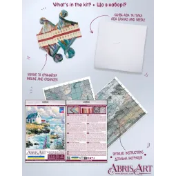 Набор для вышивания крестиком "Когда море — это мечта" 23 х 40 см AAH-318