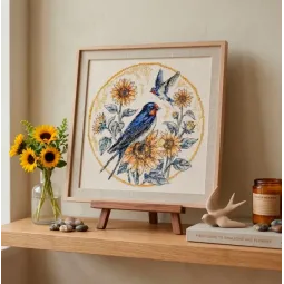 Cross-stitch kit "The melody of swallows" 24 х 24 cm AAH-317