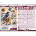 Cross-stitch kit "The melody of swallows" 24 х 24 cm AAH-317
