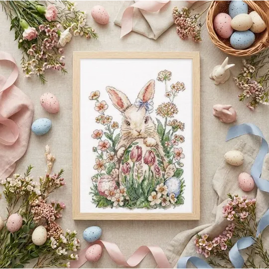 Cross-stitch kit "Easter bunny waiting" 17 х 24 cm AAH-316