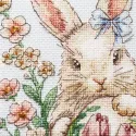 Cross-stitch kits - Easter bunny waiting AAH-316