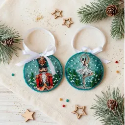 Dekorationsset "Ballett der Winternacht" 13,2x6,6 cm AABT-067