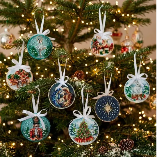 Dekorationsset "Ballett der Winternacht" 13,2x6,6 cm AABT-067