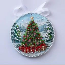 Decoration kit "By the Christmas Tree" 13.2х6.6 cm AABT-062