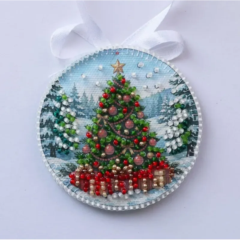 Decoration kit "By the Christmas Tree" 13.2х6.6 cm AABT-062