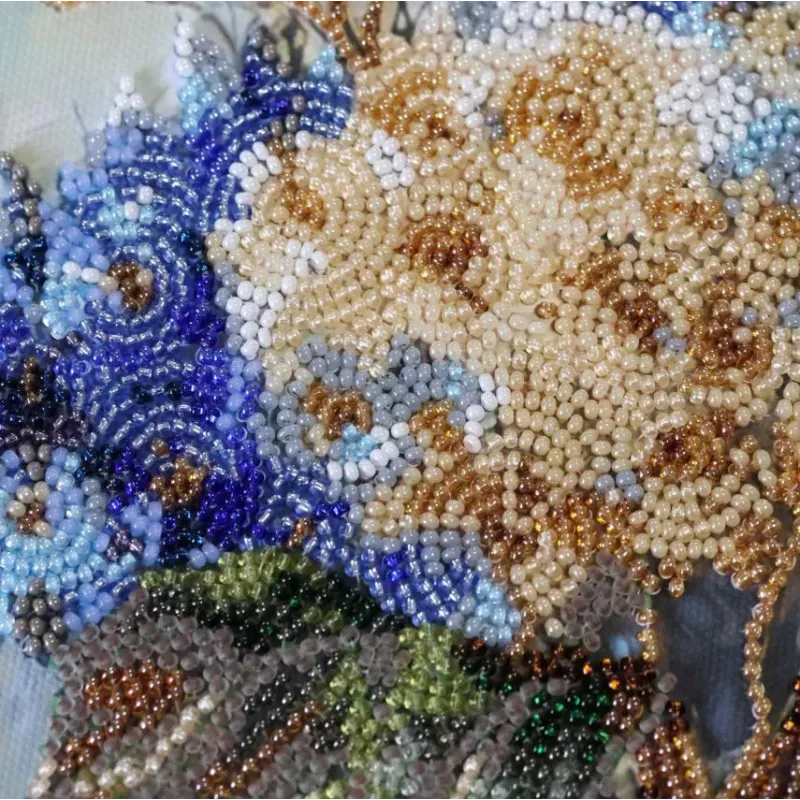 Main Bead Embroidery Kit "Hydrangeas in Pocelain" 22x29 cm AAB-975