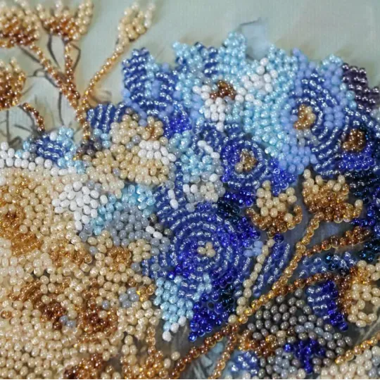 Kit de broderie de perles "Hortensias en Porcelaine" 22x29 cm AAB-975
