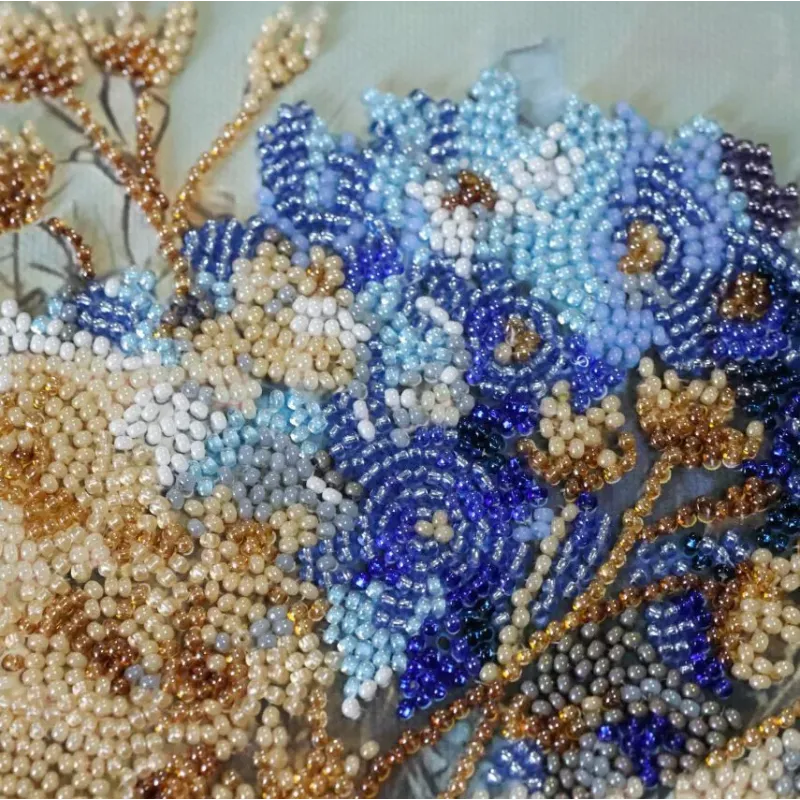 Main Bead Embroidery Kit "Hydrangeas in Pocelain" 22x29 cm AAB-975