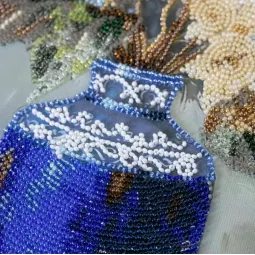 Main Bead Embroidery Kit "Hydrangeas in Pocelain" 22x29 cm AAB-975