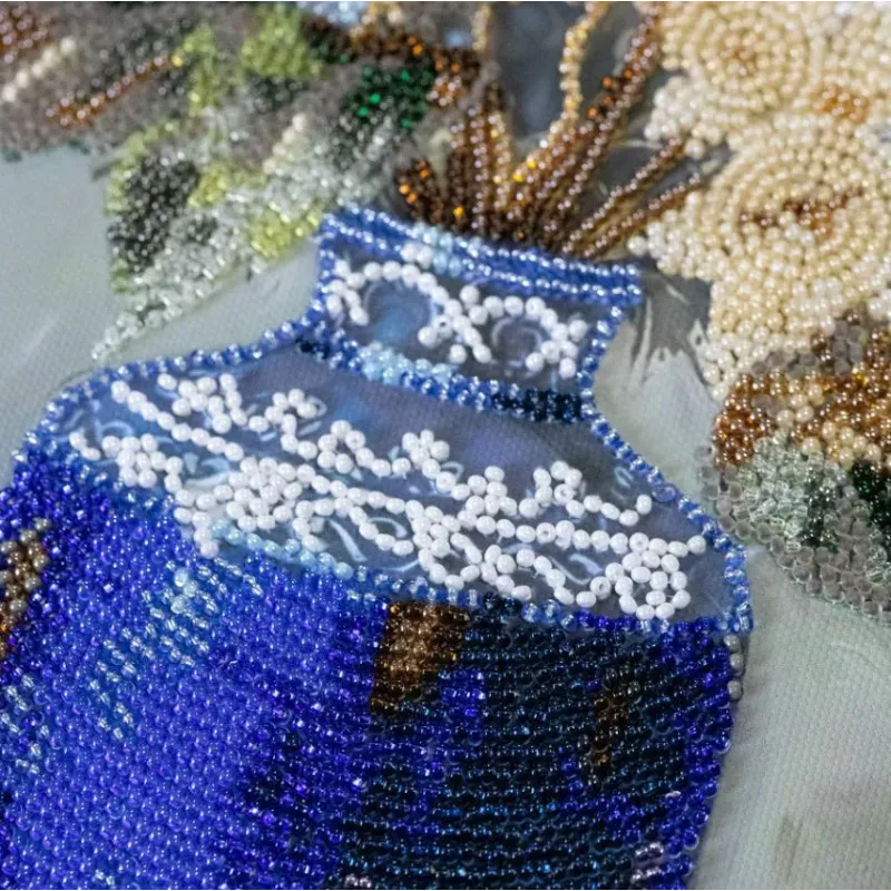 Main Bead Embroidery Kit "Hydrangeas in Pocelain" 22x29 cm AAB-975