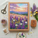Kit de broderie perles "Vallée de Rêves" 22x33 cm AAB-974