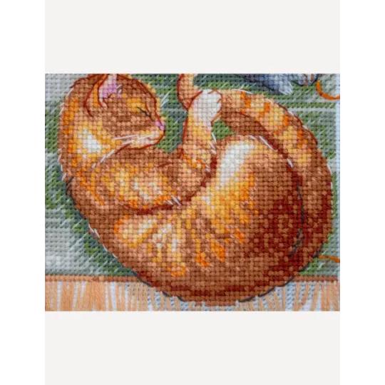 Cross Stitch Kit "Cats and Threads" 20x20 cm SRA1035