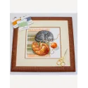 Cross Stitch Kit "Cats and Threads" 20x20 cm SRA1035
