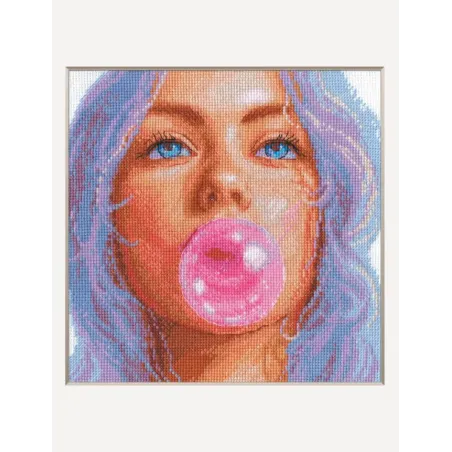 Cross Stitch Kit "Bubblegum Dreams" 20x20 cm SRA1032