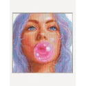 Cross Stitch Kit "Bubblegum Dreams" 20x20 cm SRA1032